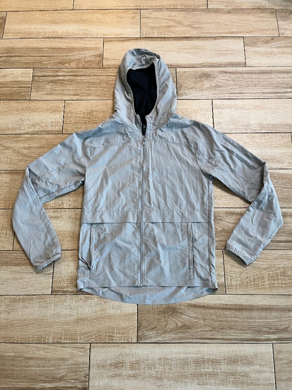 Womens all in motion Grey Windbreaker Rain Jacket - S